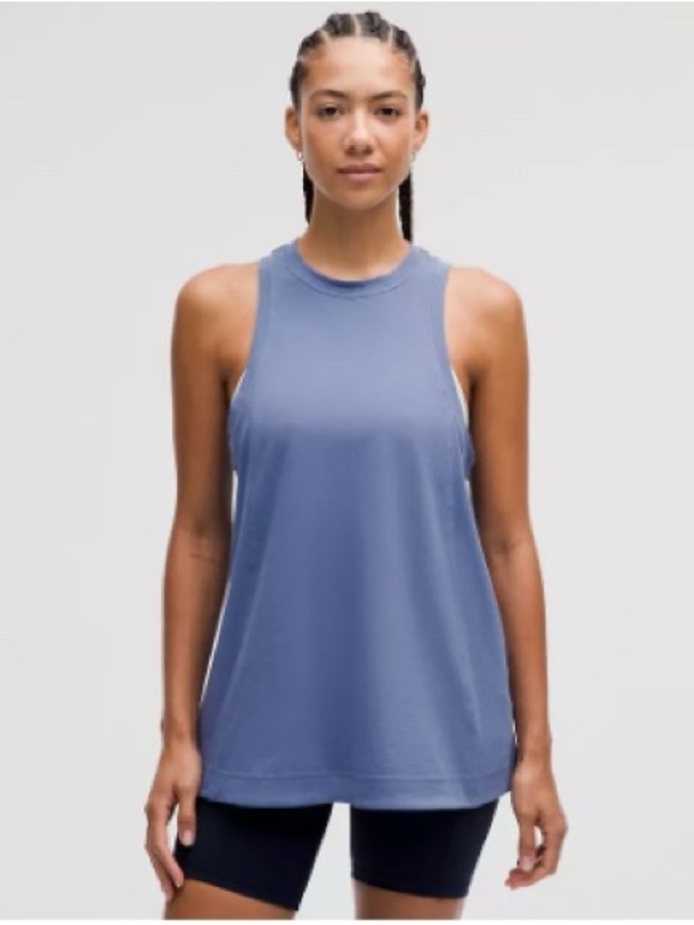 Lululemon Long Cotton Crewneck Tank Top